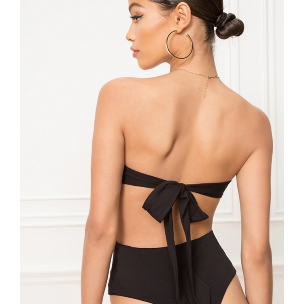 Superdown strapless backless bodysuit